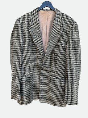 Vintage Jacket Houndstooth Tweed Belcrest Men Standards Hörna Stockholm 44